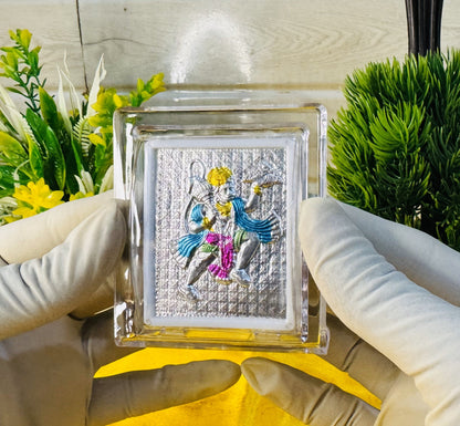 999 Silver Veer Hanuman Ji Frame – For Mandir